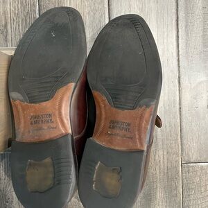 Johnston & Murphy Men's Burgundy Leather Oxfords